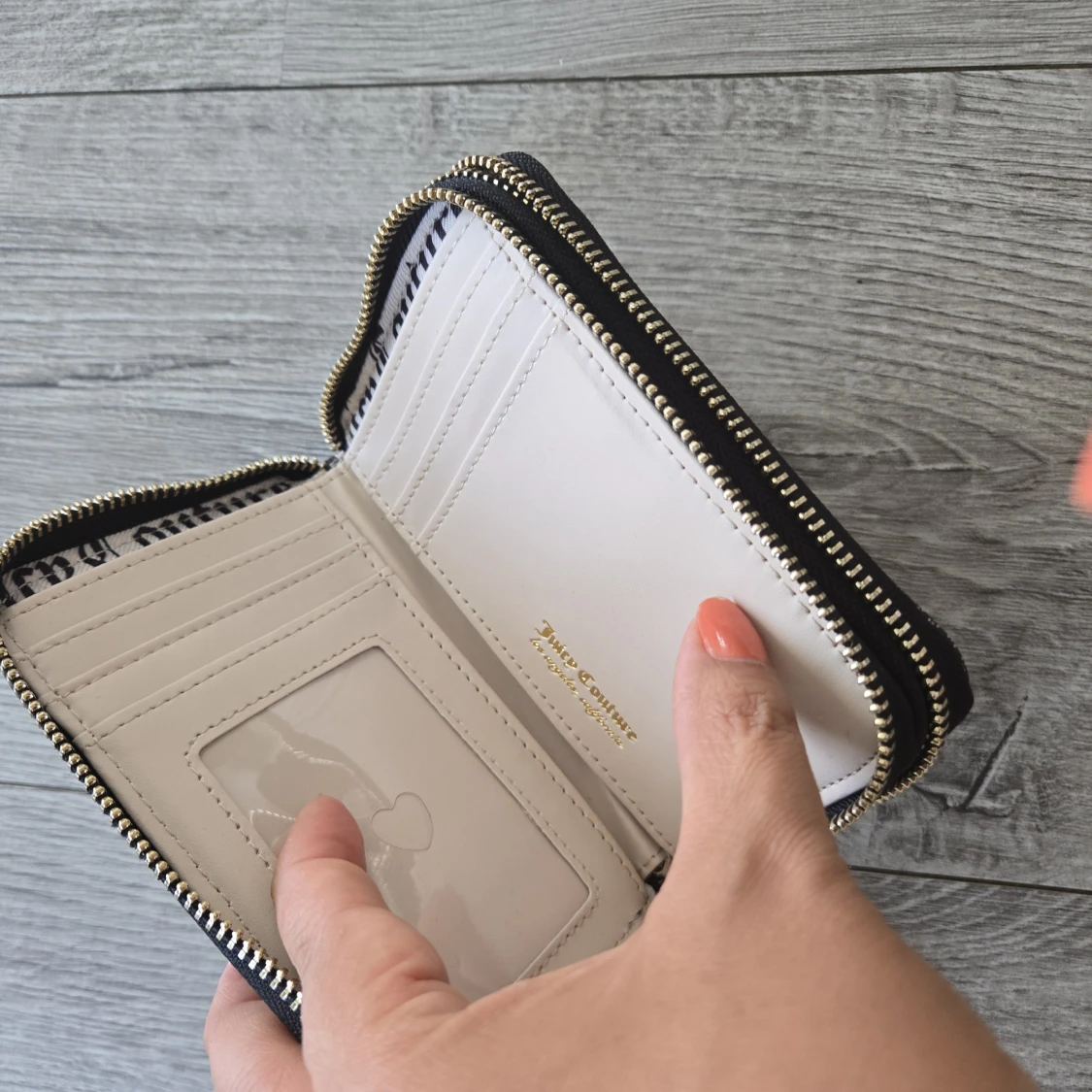 Juicy Couture svart plånbok med strass - 2