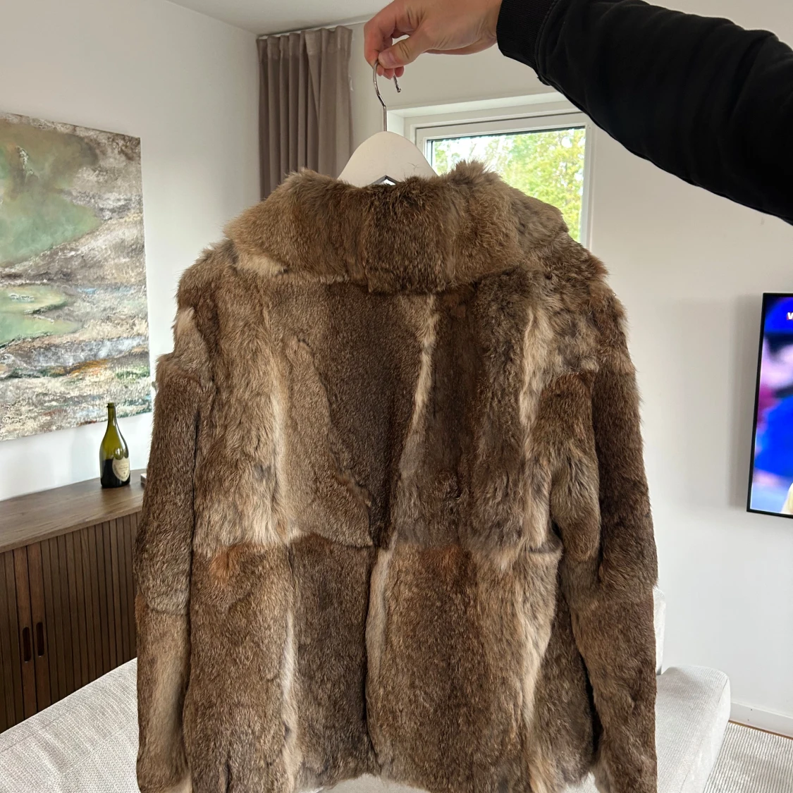 Brun pälsjacka - 1