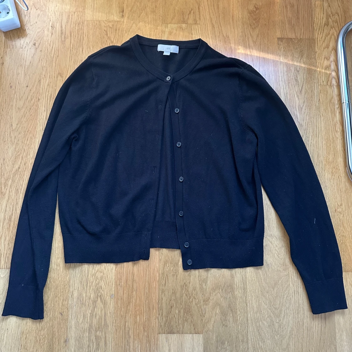 Svart kofta från H&M i bomull