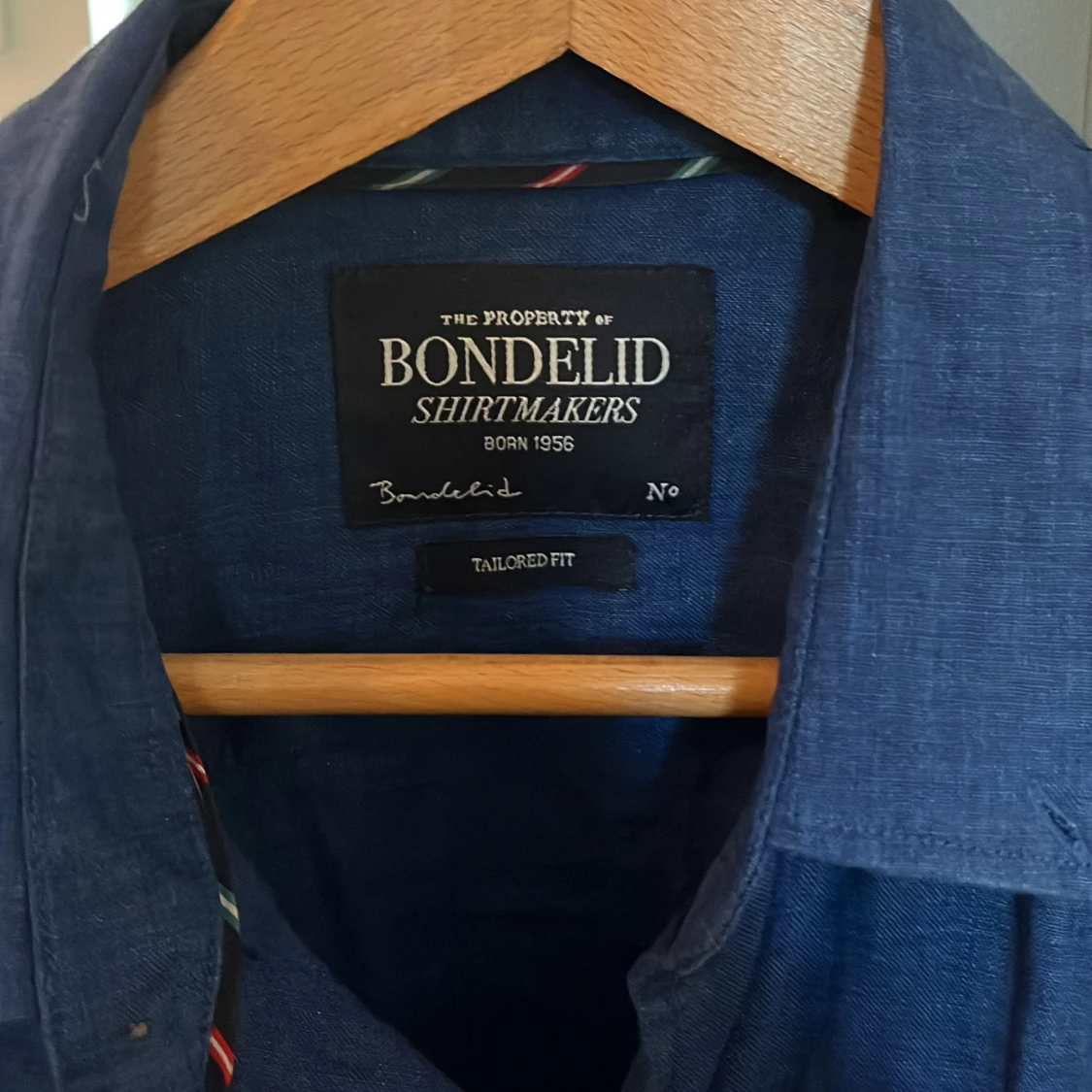 Blå linneskjorta från Bondelid - 1