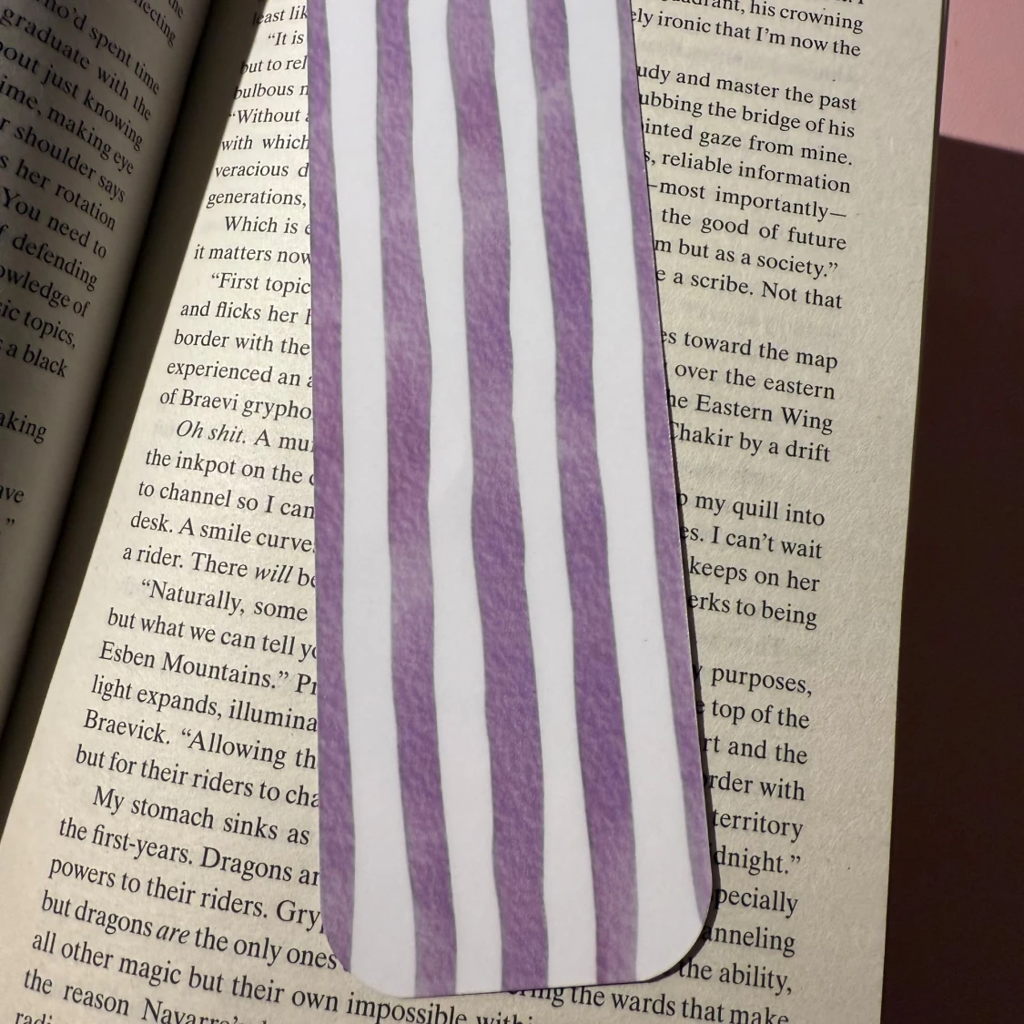 Laminerat handgjort bokmärke