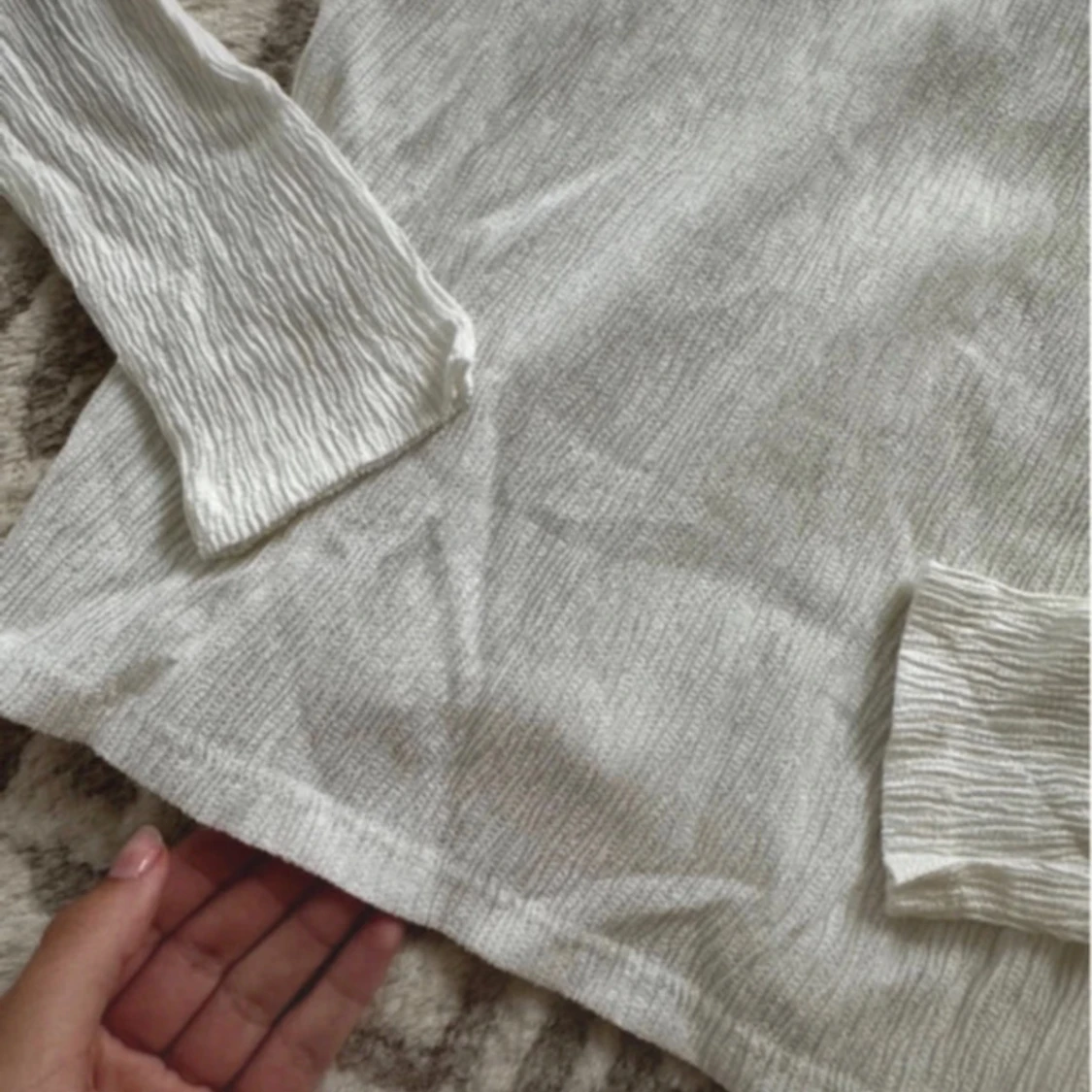 Vit långärmad blus från Lindex XS - 1