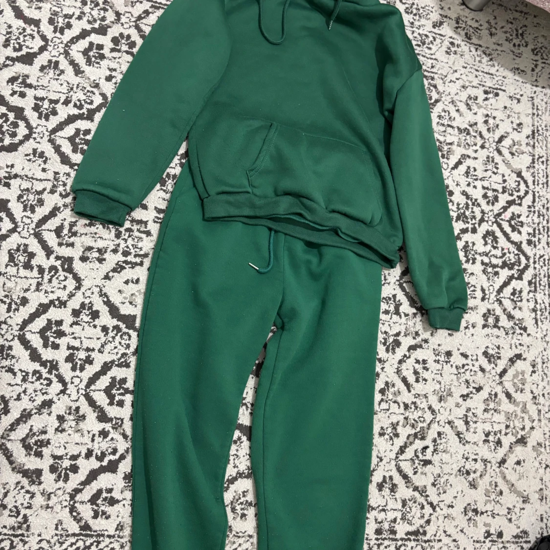 Gröna mjukisbyxor med snörning - 2