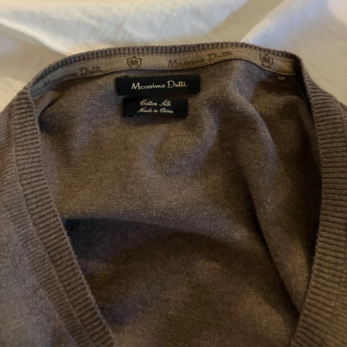 Brun v-ringad tröja Massimo Dutti - 2