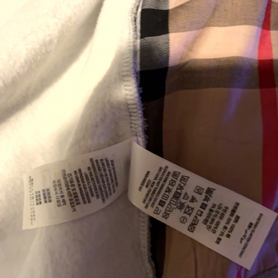 Grå Burberry zip hoodie S - 2