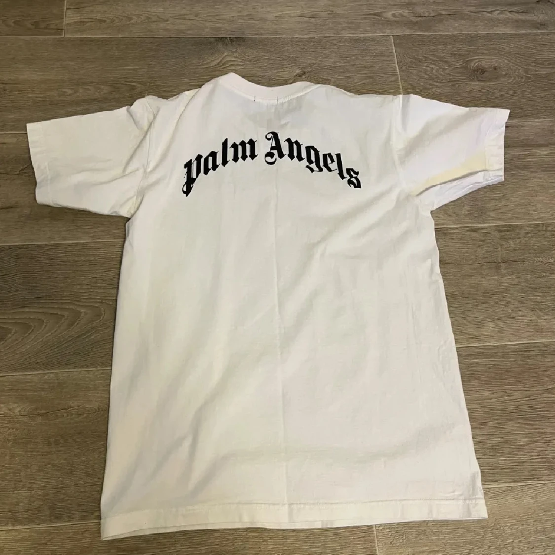 Vit Palm Angels t-shirt med tryck - 1