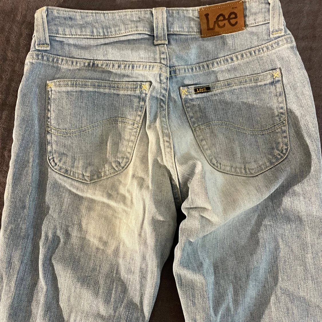 Ljusblå bootcut jeans från Lee - 2