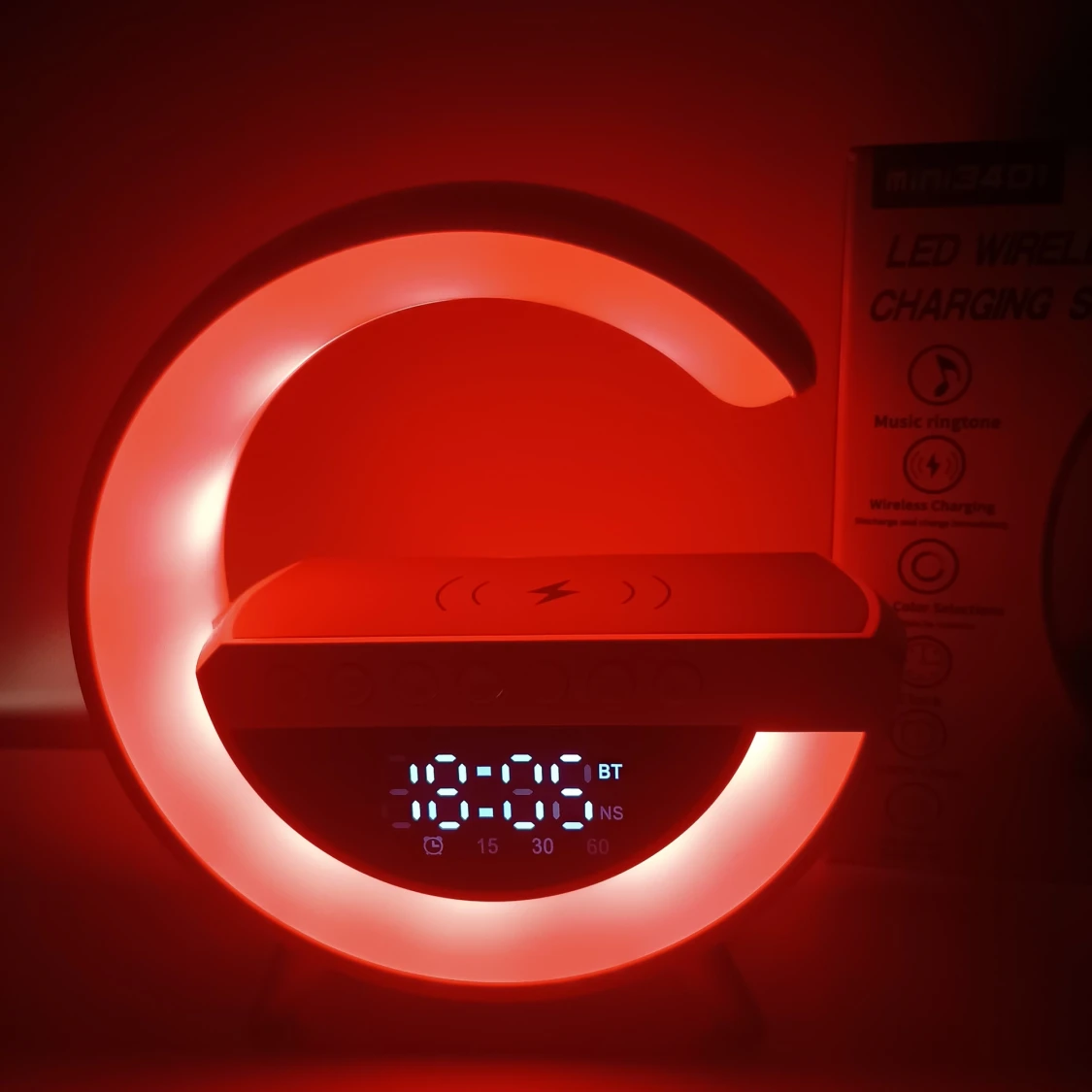 Mini3401 LED Wireless Charging Speaker - 3