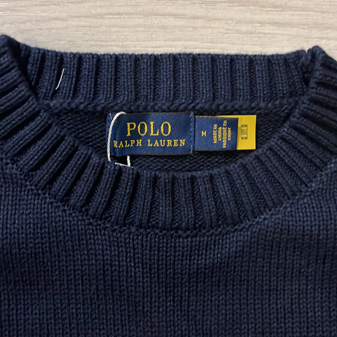 Mörkblå stickad tröja Polo Ralph Lauren - 3