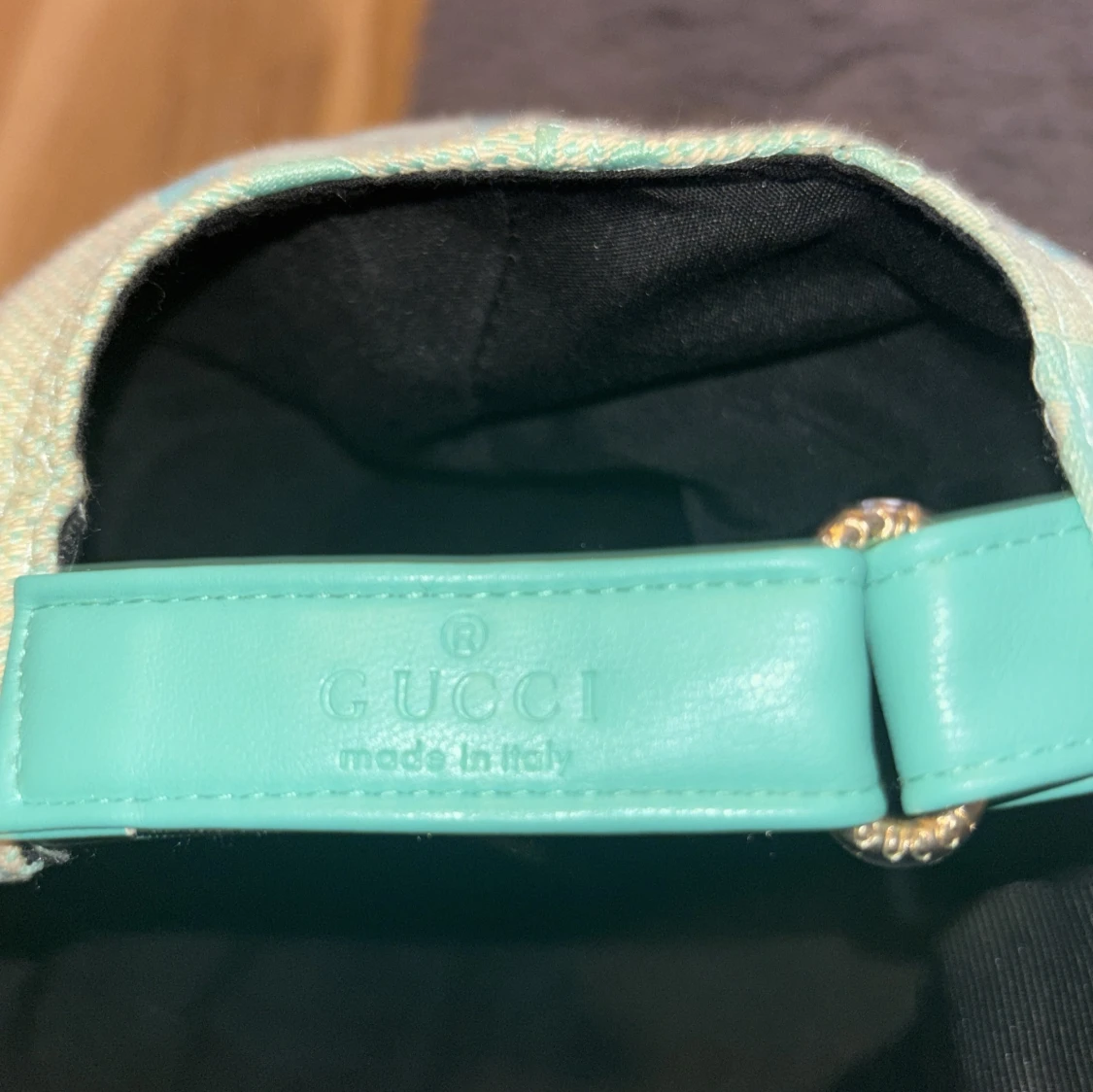 Mintgrön keps från Gucci - 2