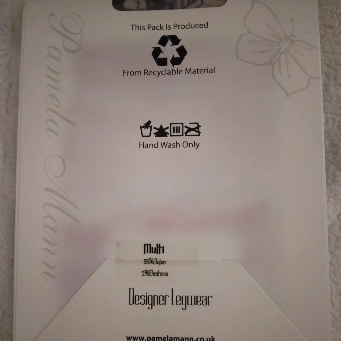 HELT NYA OANVÄNDA färgglada strumporbyxor / tights med pop art mönster, från Pamela Mann, Onesize. - 1