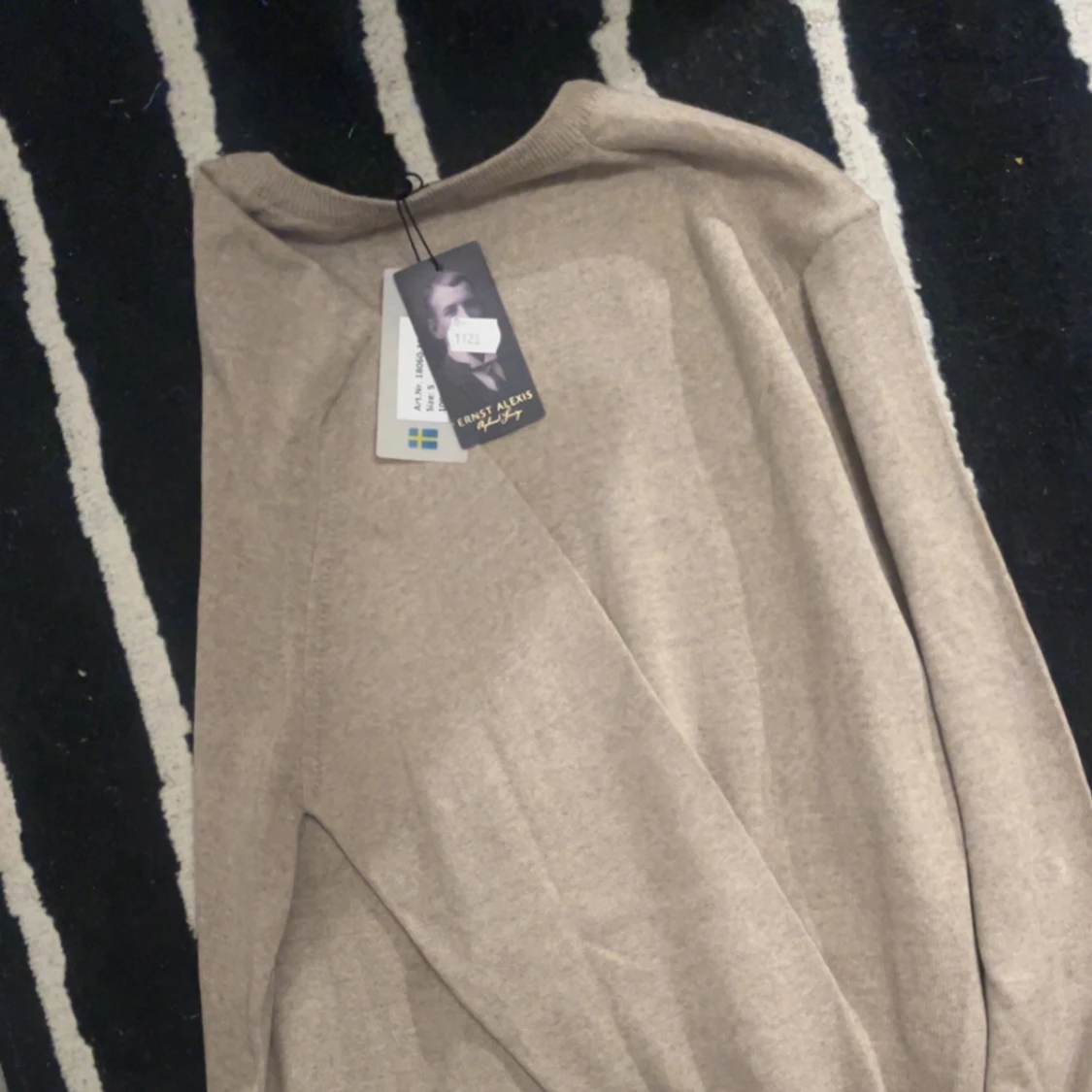 Beige tröja från Ernst Alexis 100% merino ull - 3