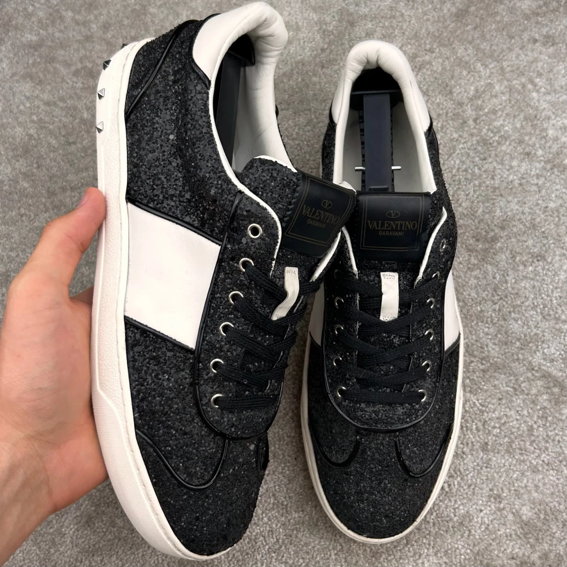 Valentino flycrew svartglittriga