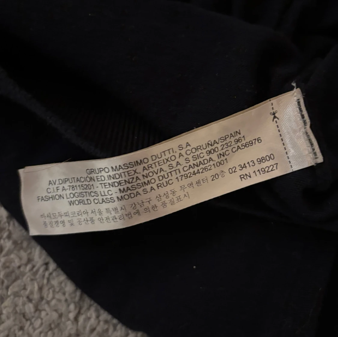 Mörkblå pikétröja Massimo Dutti - 3