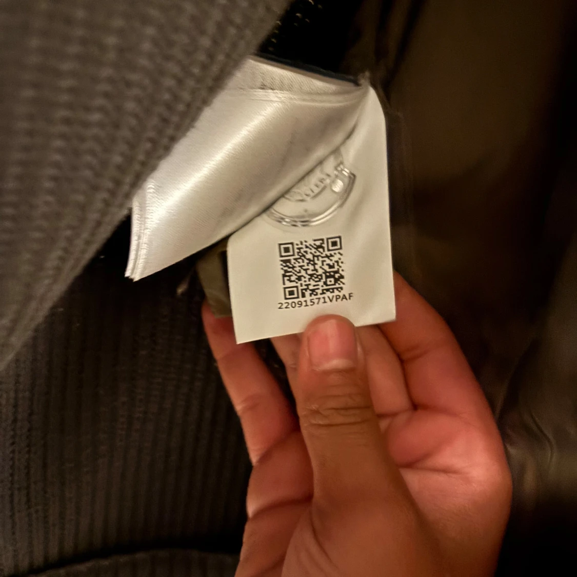 Mörkgrön Moncler pufferjacka med huva - 3