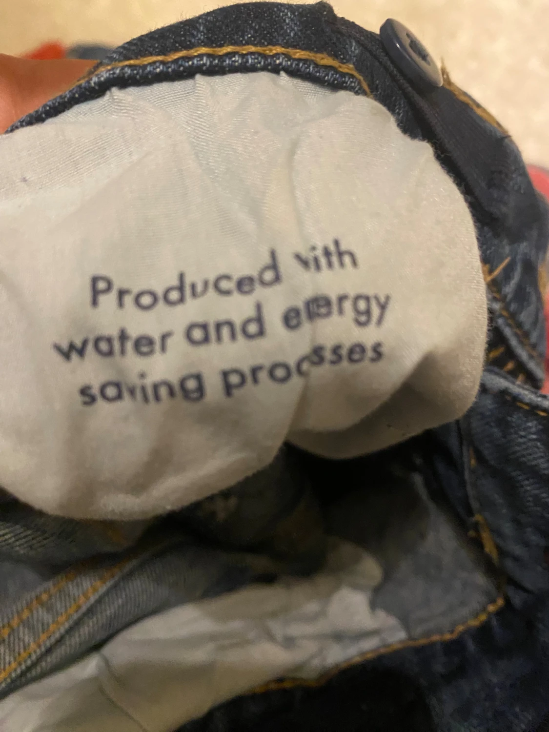 Blå jeansbyxor från Lindex, strl 140 - 3