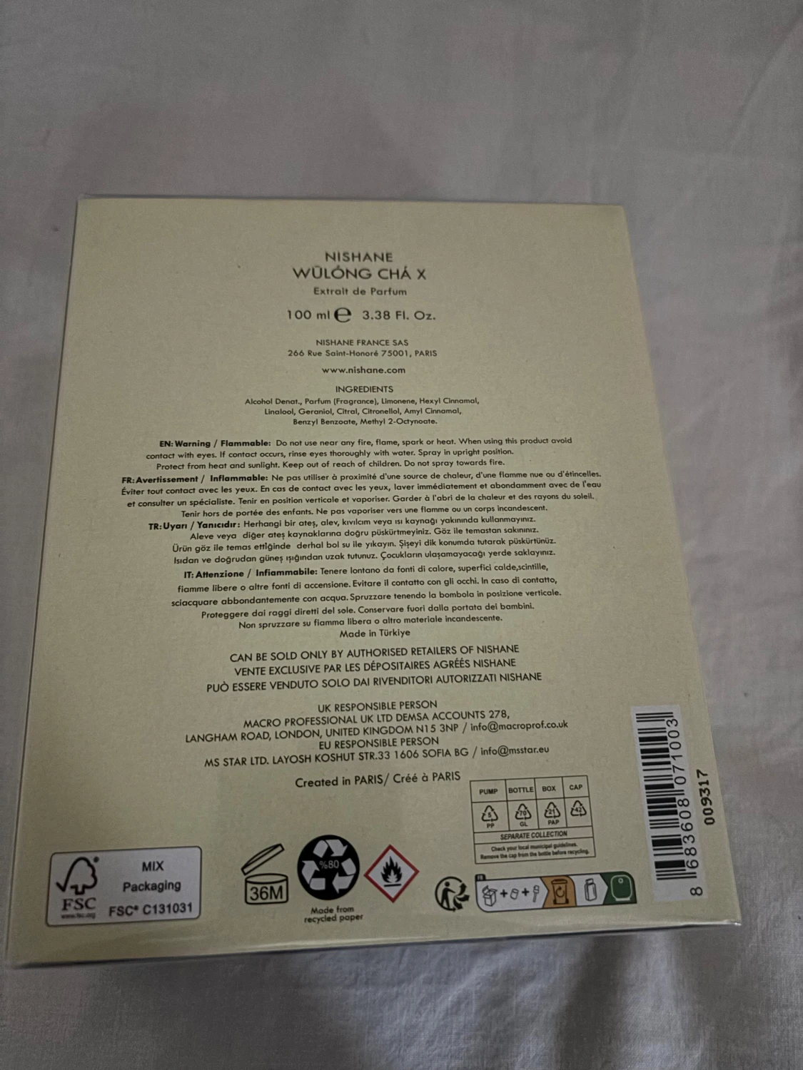 Nishane Wulong Cha X Parfym - 1