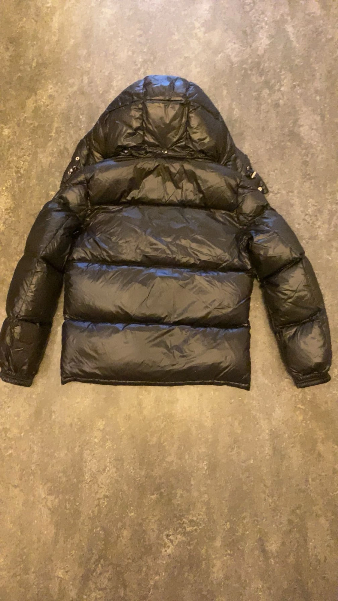 Svart Moncler Montbeliard dunjacka med huva - 4
