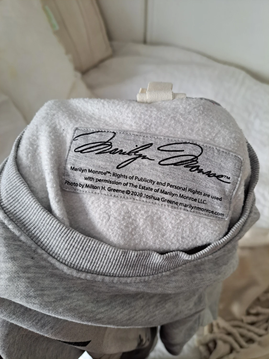 Grå Marilyn Monroe sweatshirt - 2