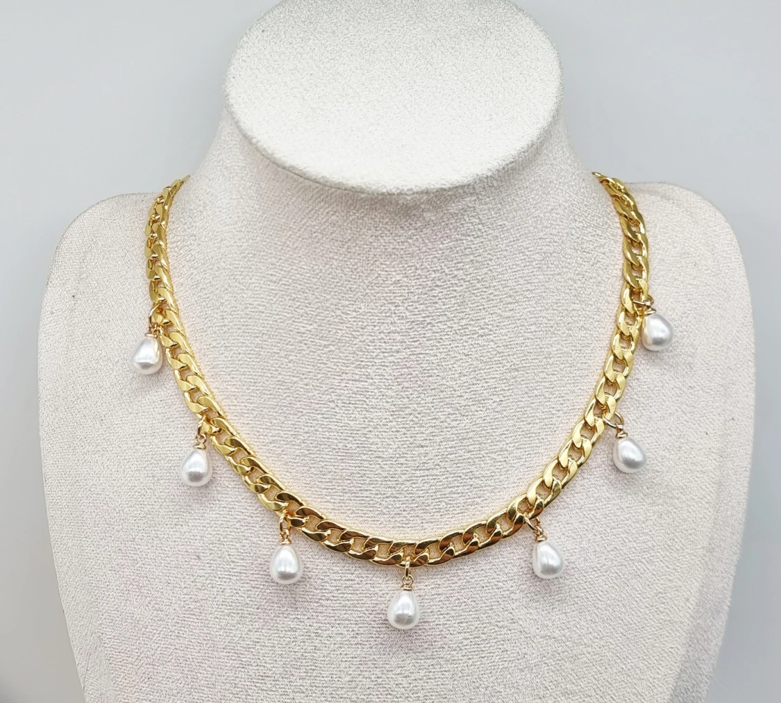 Guldpläterat halsband 