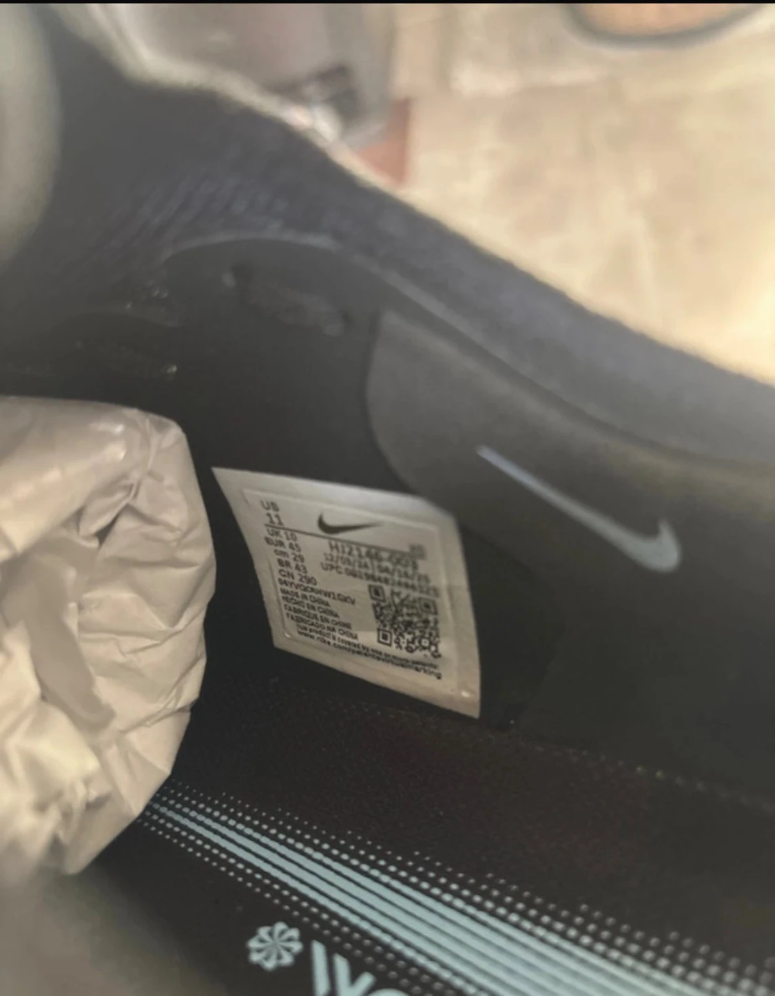 Nike fotbollsskor svarta med blå detaljer - 5