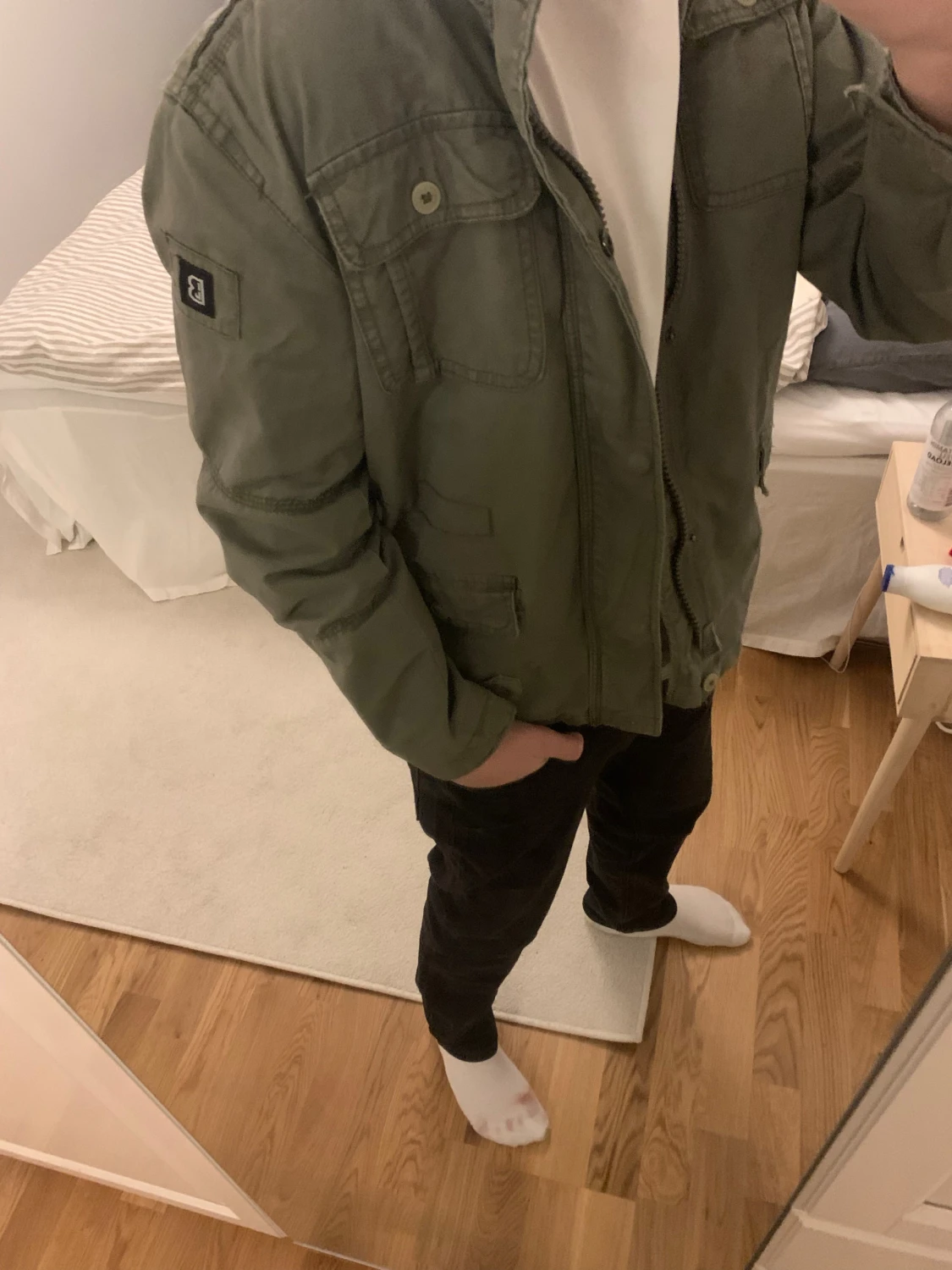 Olivgrön parkajacka från Brandit - 1