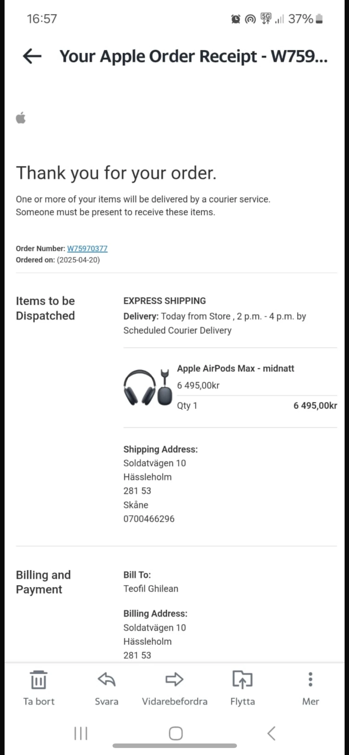 AirPods Max USBC - midnatt - 5