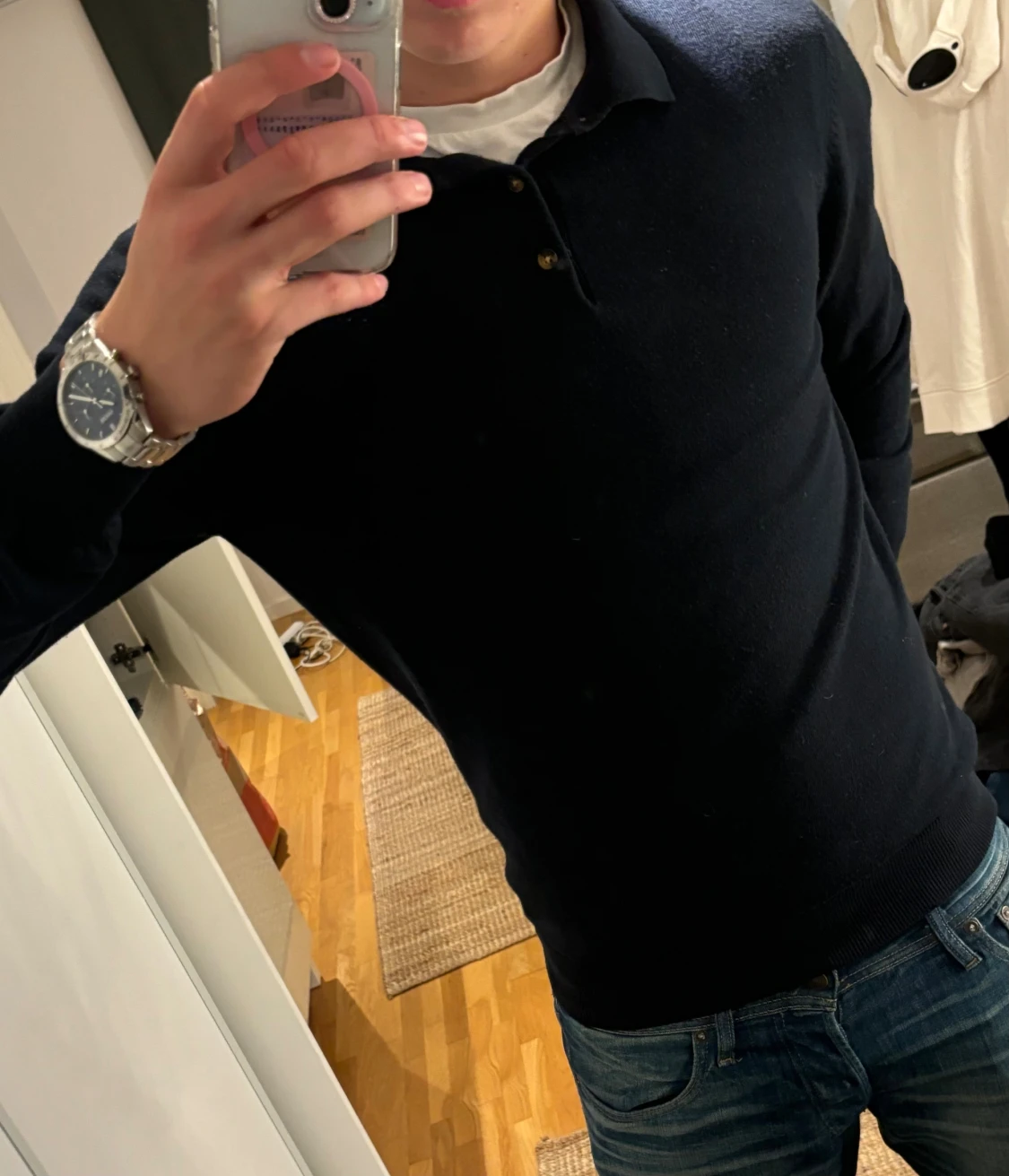 John Henric pikétröja merinoull  - 1