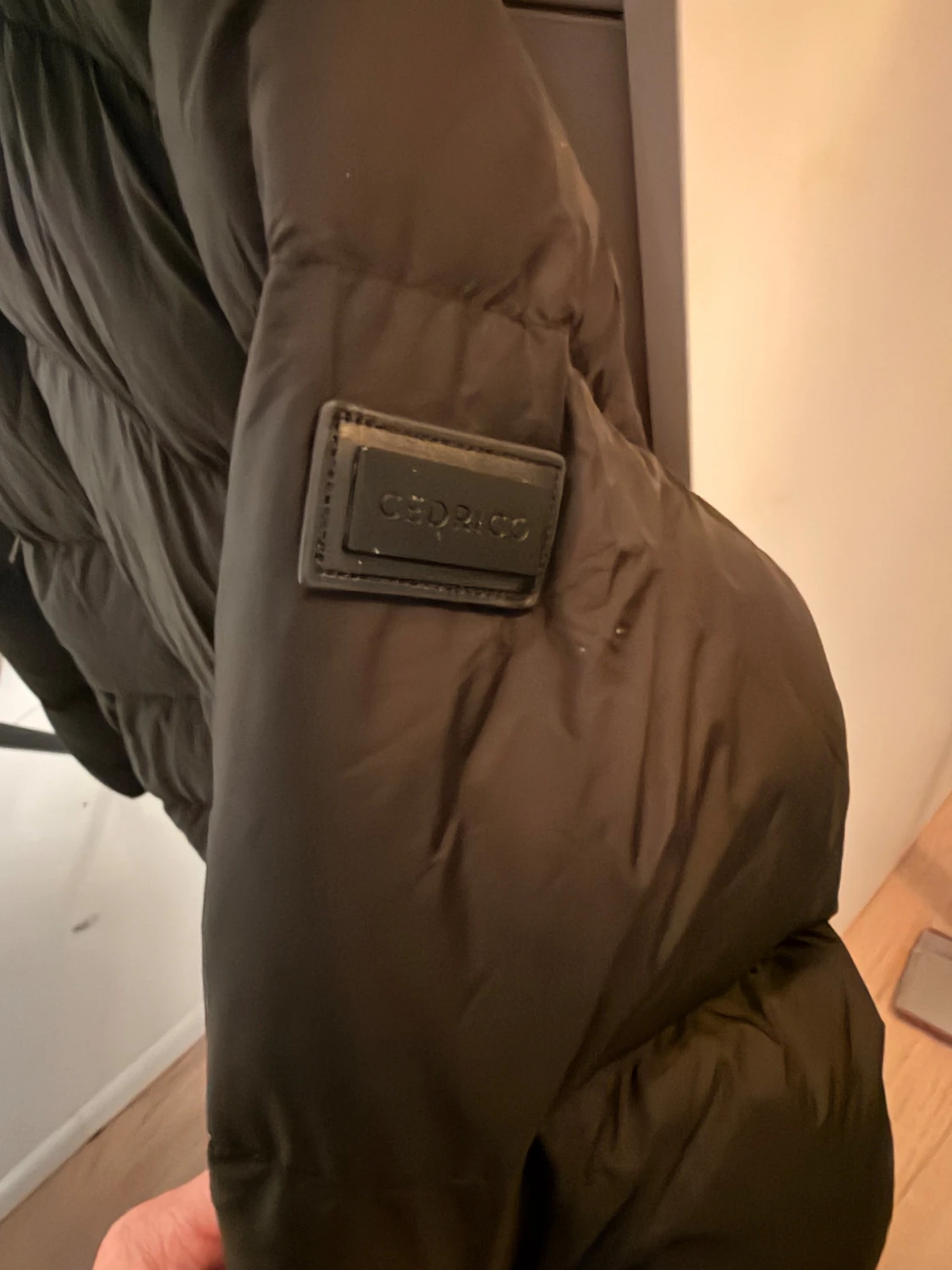 Svart dunjacka från Cedrico med huva - 2