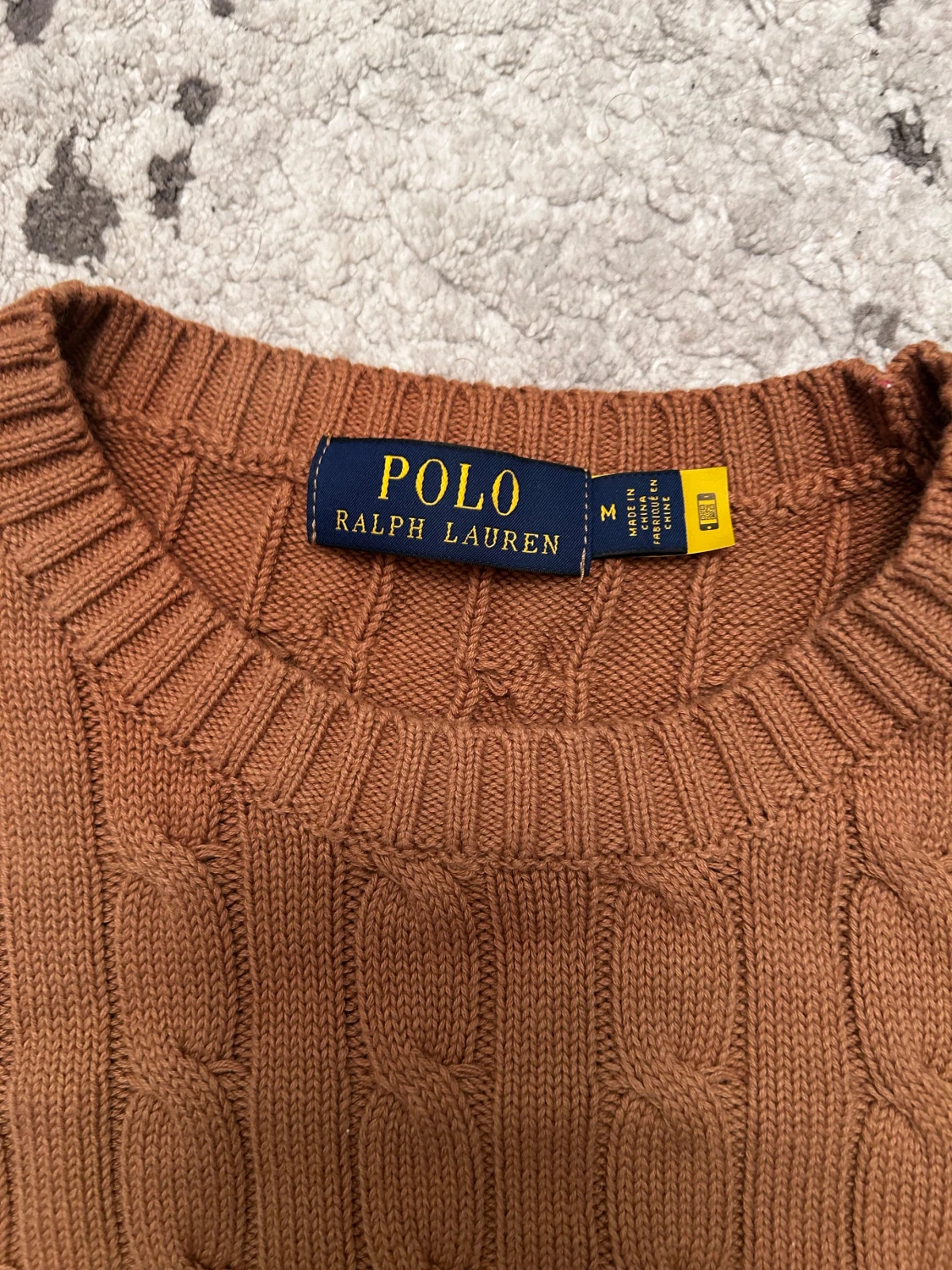 Brun kabelstickad tröja Polo Ralph Lauren - 2