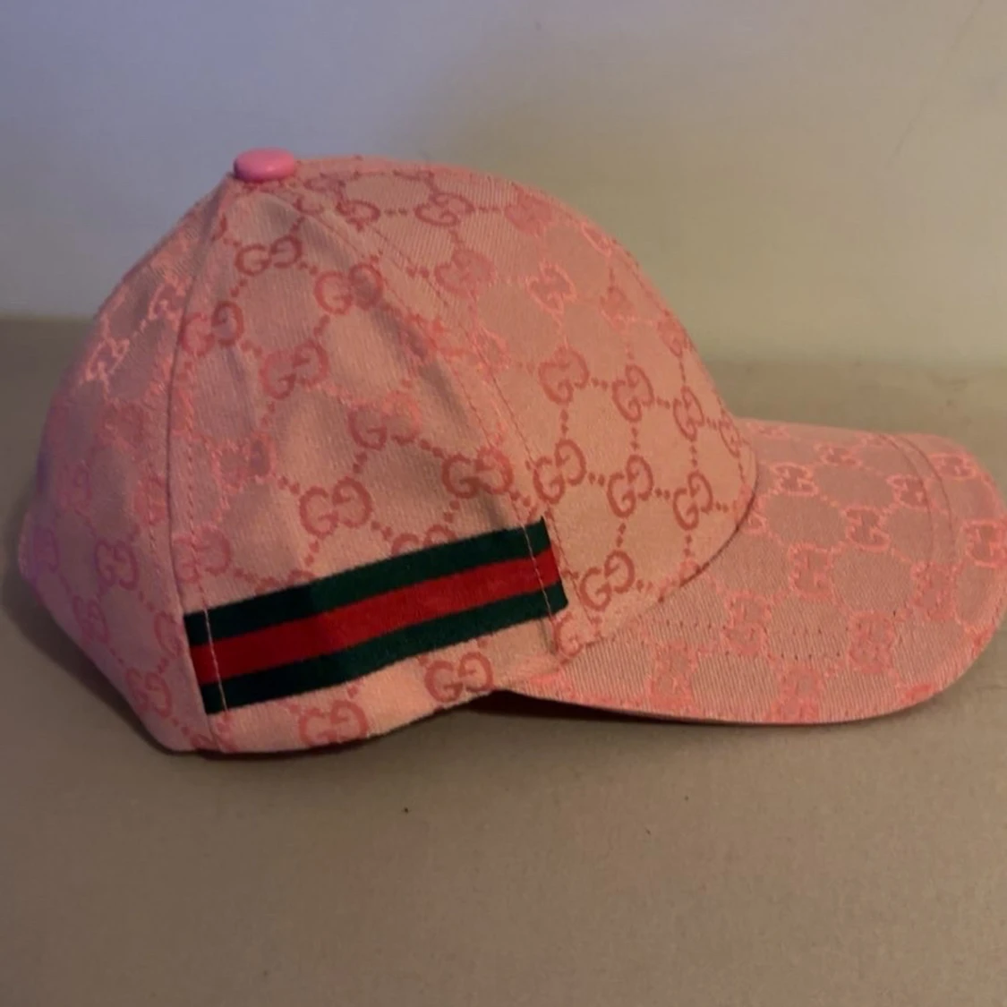 Rosa dubell G keps med fin mönster - 2