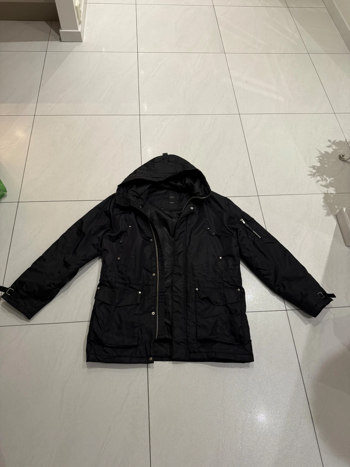 Svart parkajacka från River Island - 2