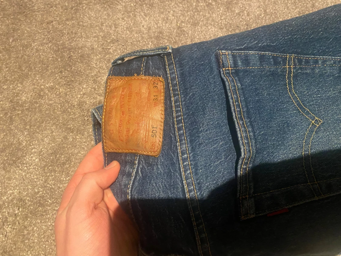 Levi's 501 blå jeans straight fit - 2