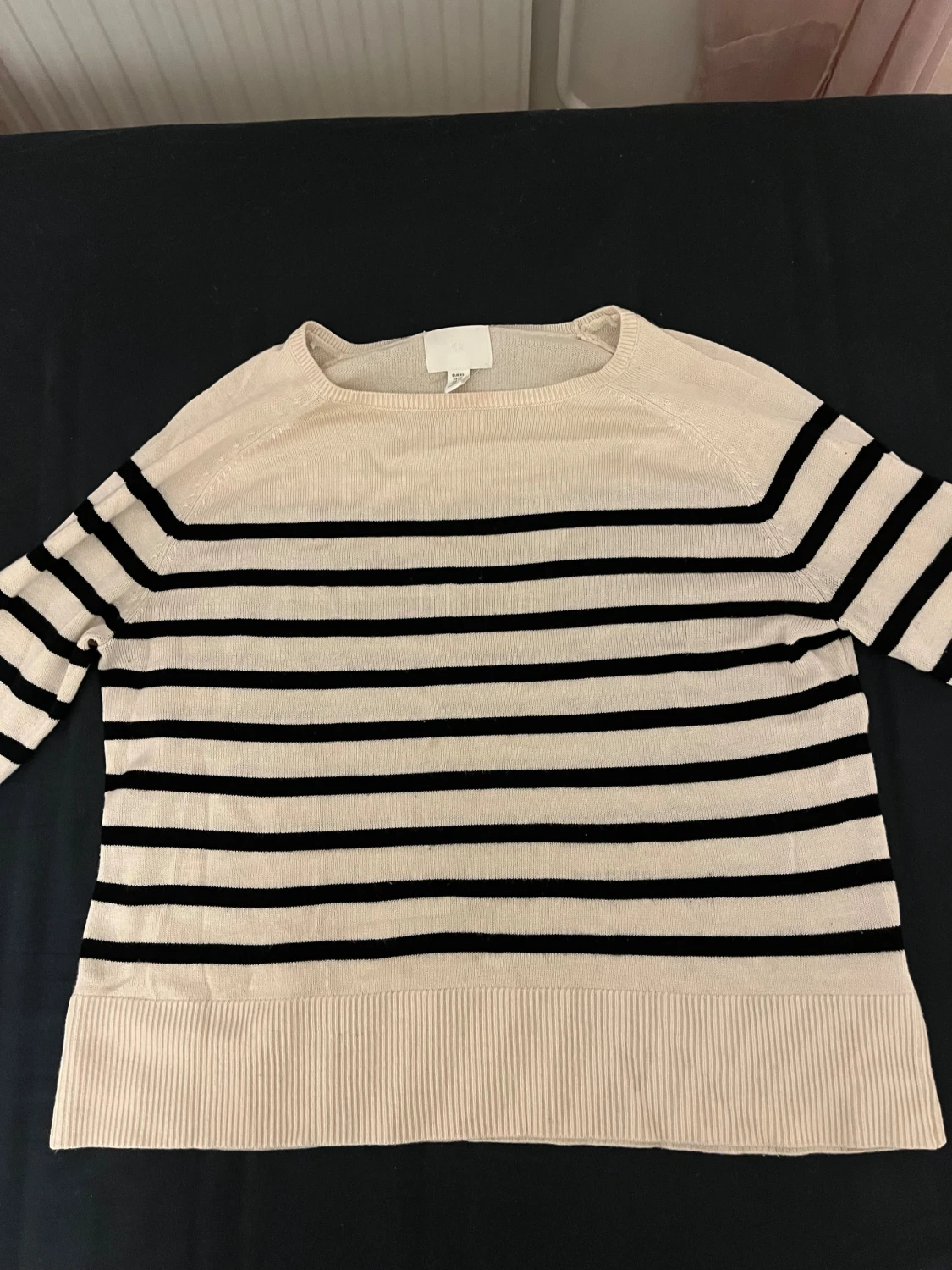 Randig beige tröja från H&M XS