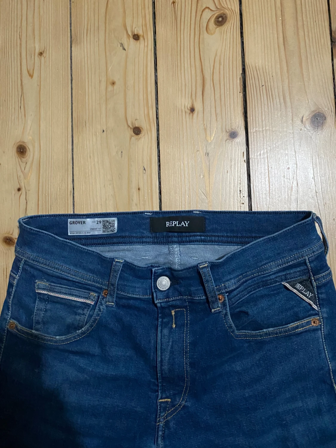 Replay Grover jeans blå straight fit - 2