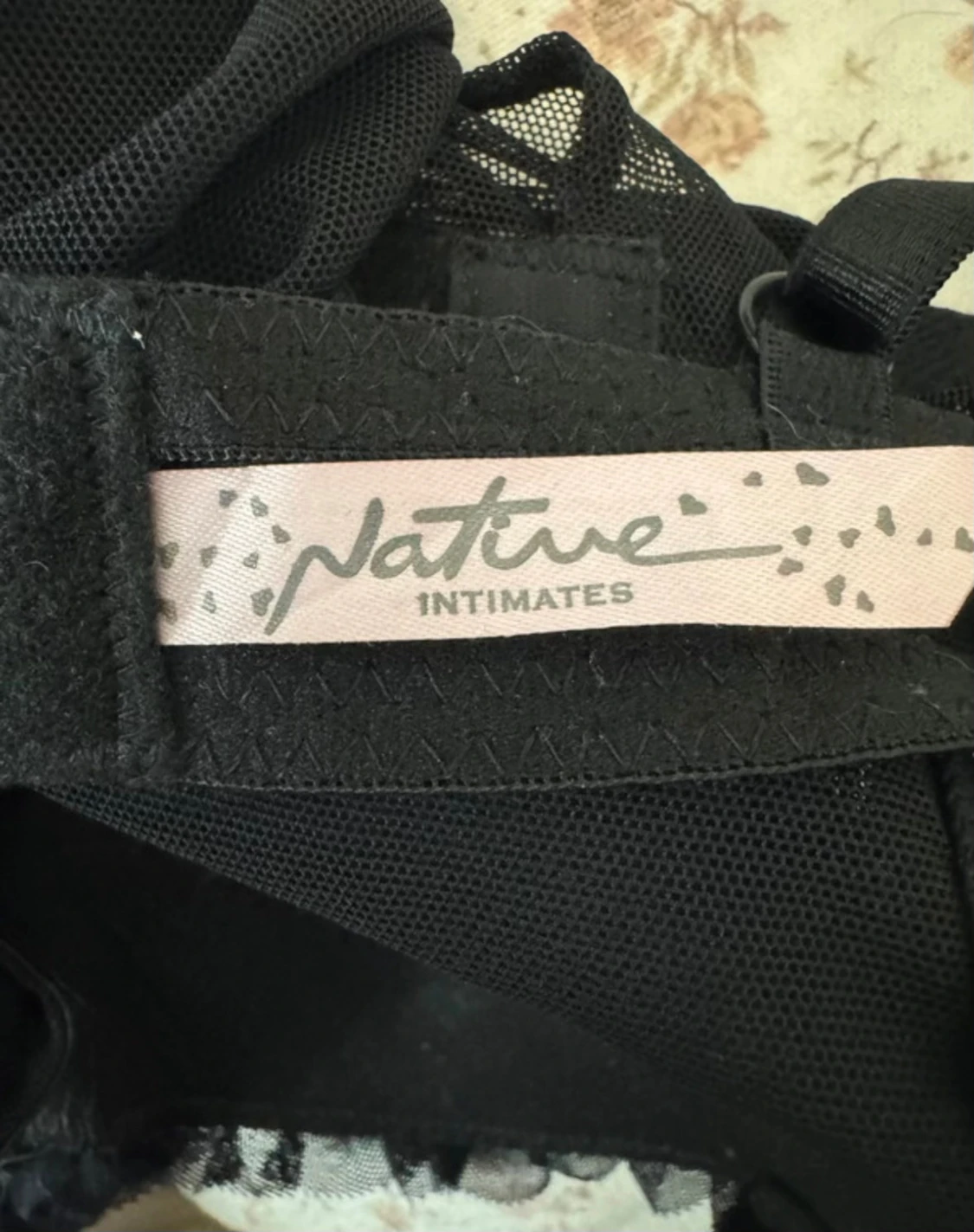 Blå och svart spetsklänning Native Intimates - 2