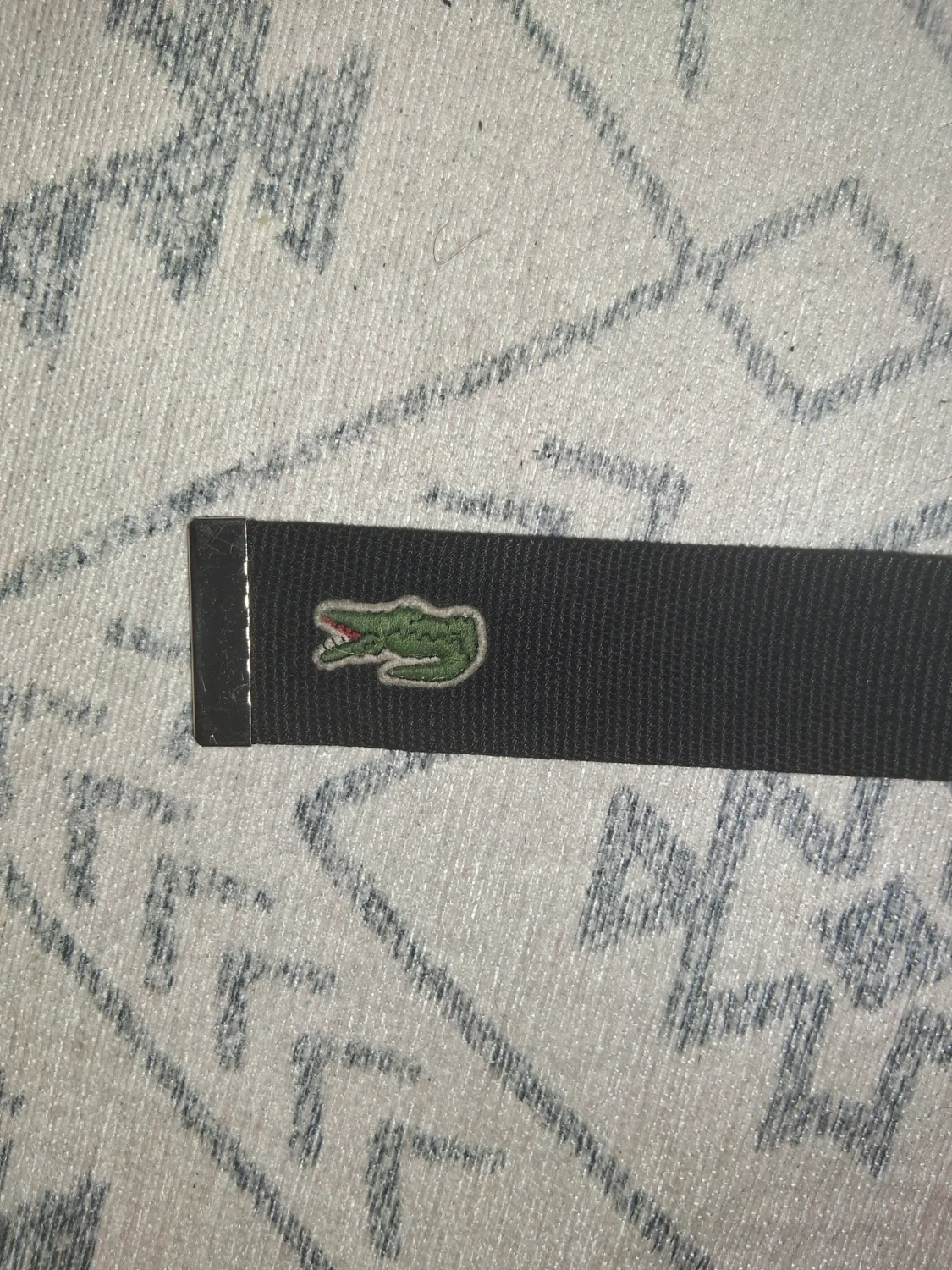 Svart Lacoste bälte  - 1