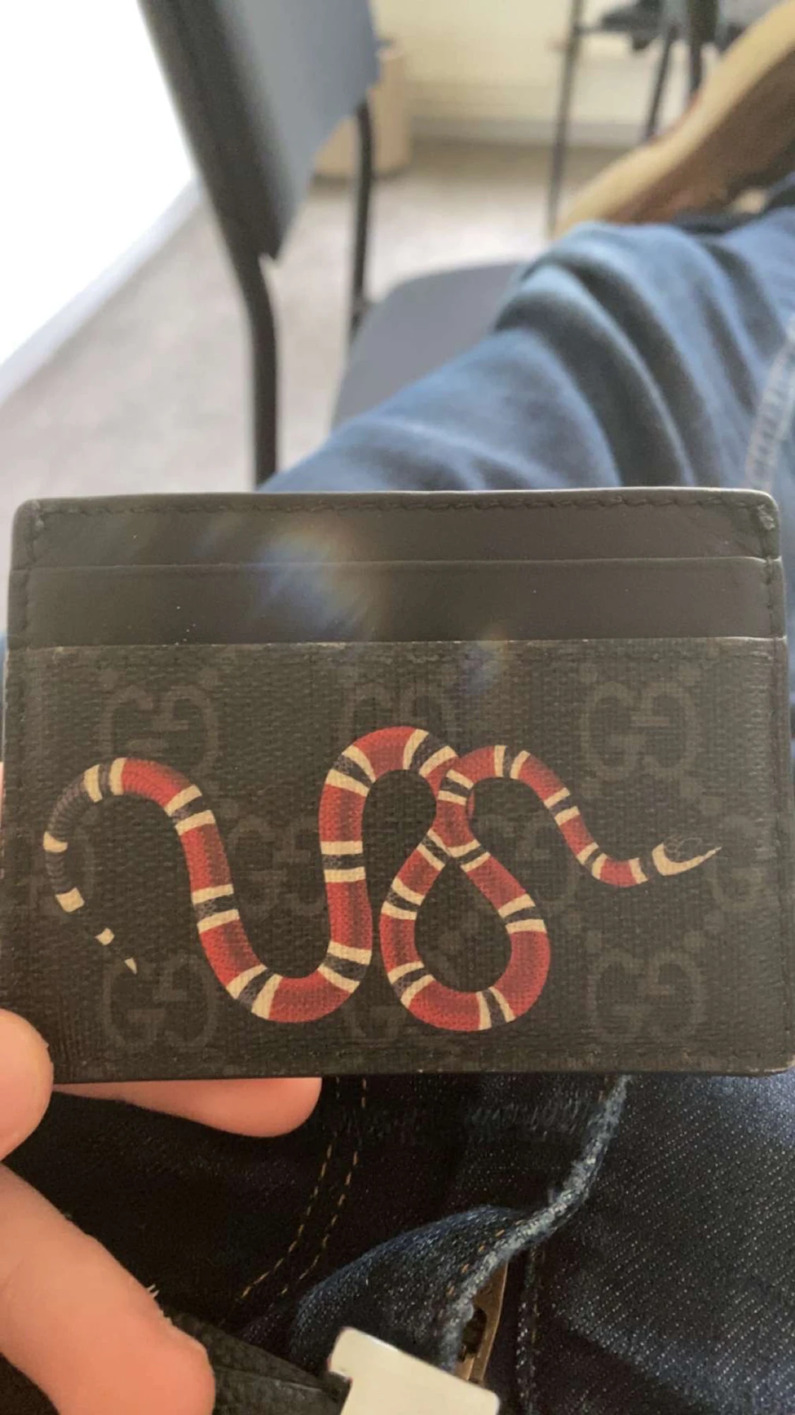 Gucci plånbok med ormtryck