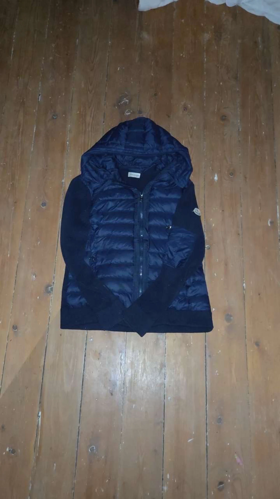 Moncler cardigan marinblå