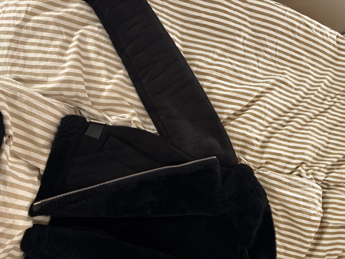 Svart pälsjacka - 3