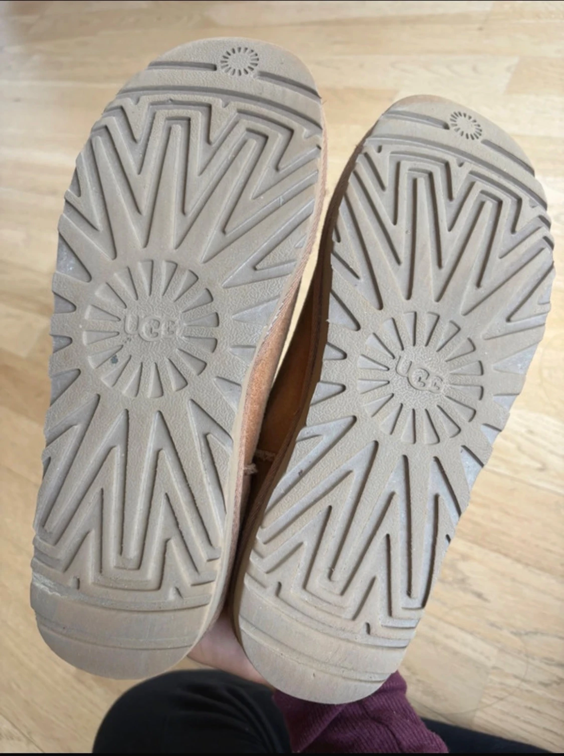 Bruna mockaboots med fårskinnsfoder - 5