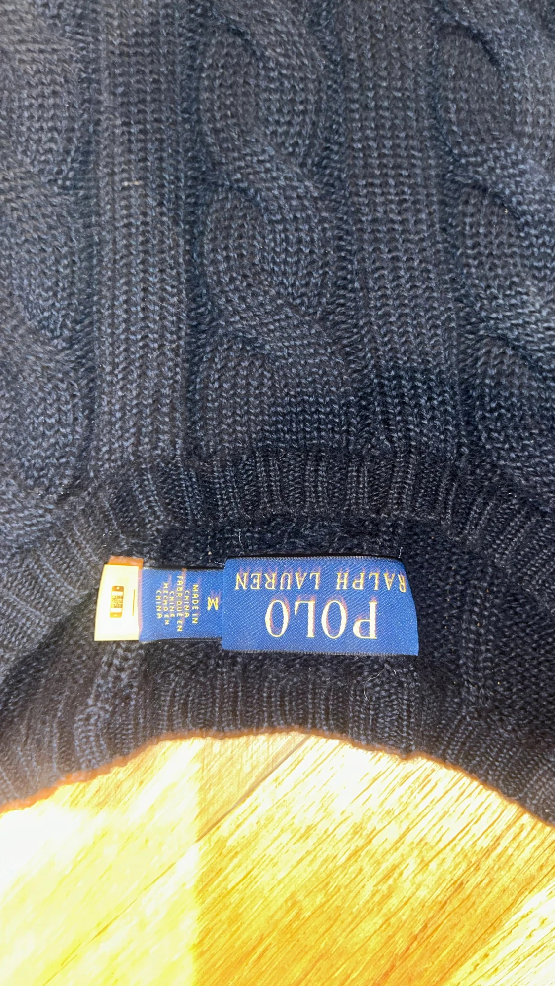 Mörkblå stickad tröja från Polo Ralph Lauren - 1