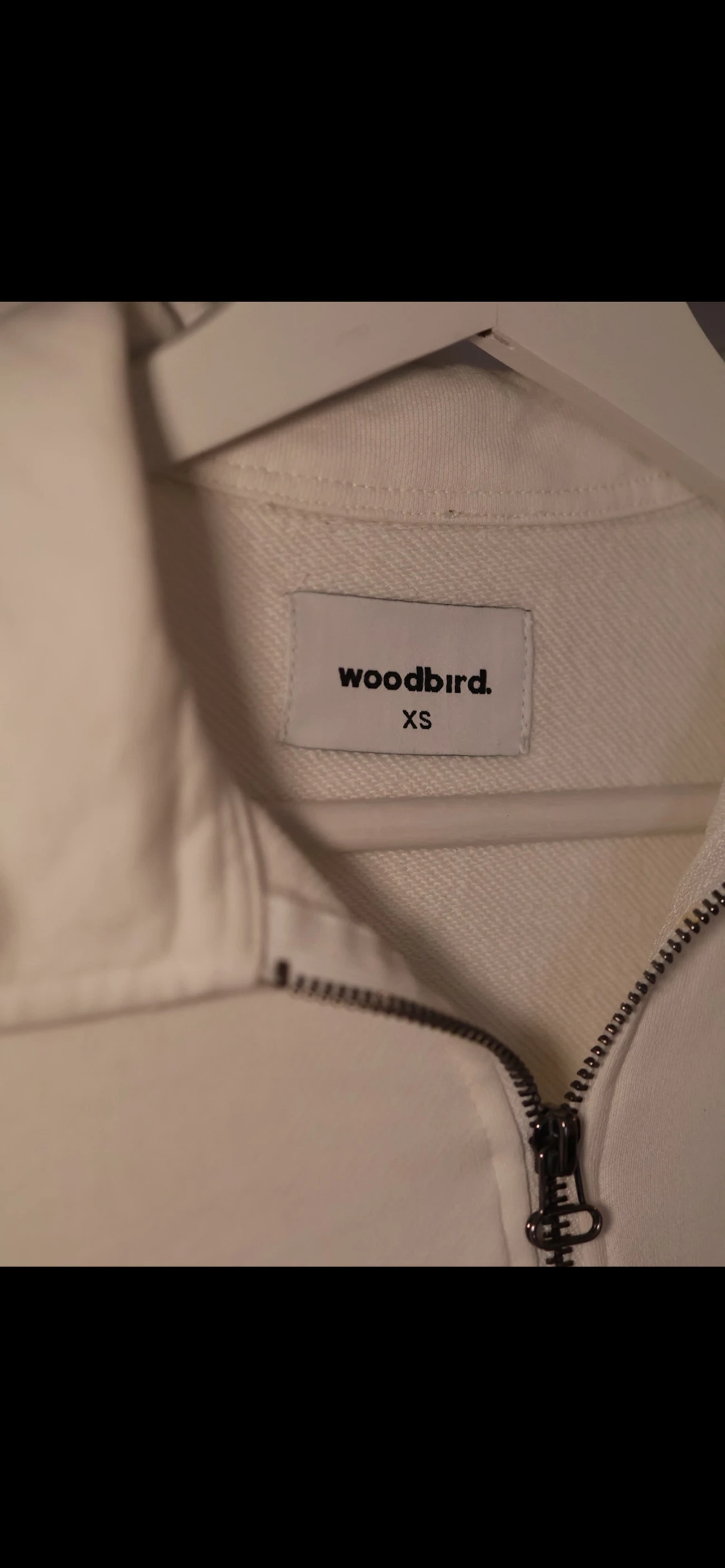Vit half zip tröja från Woodbird XS - 1