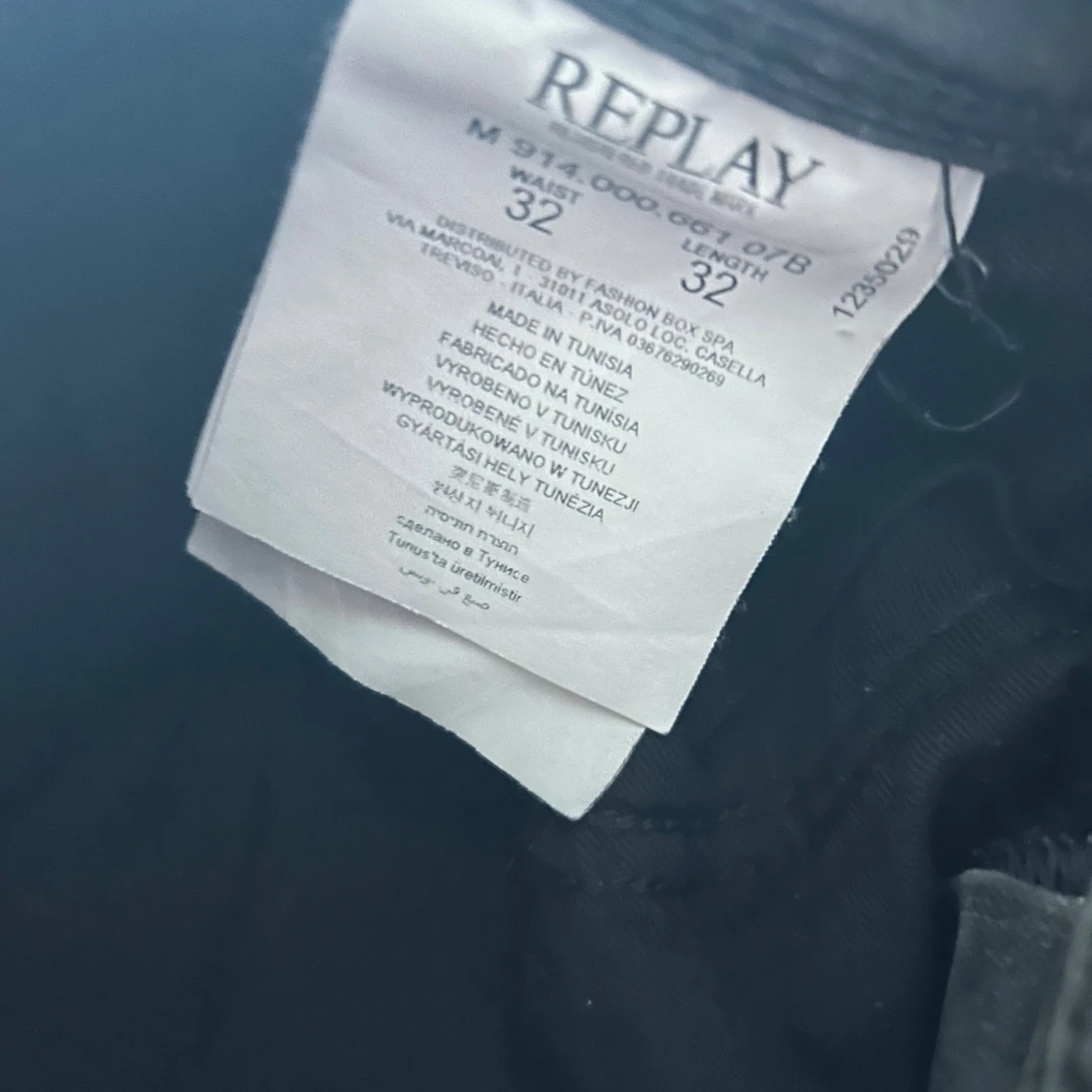 Replay Anbass grå jeans, storlek 32/32 - 2