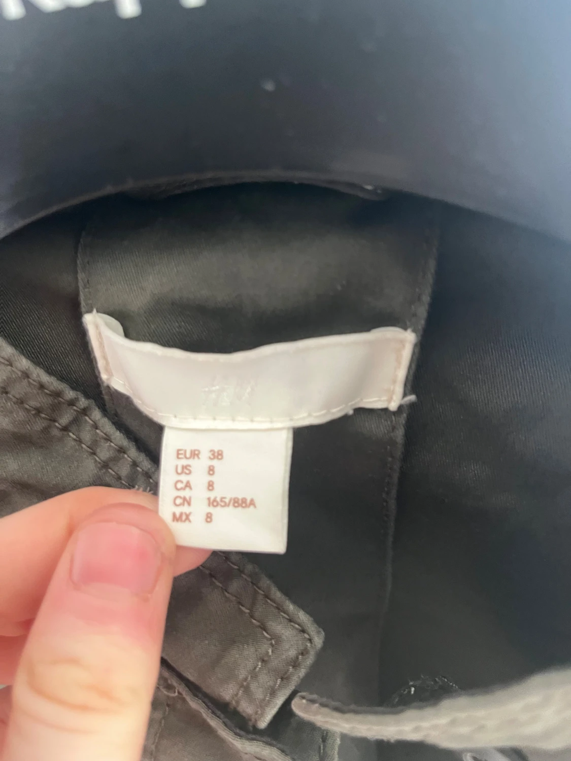 Olivgrön utilityjacka från H&M, stl 38 - 1