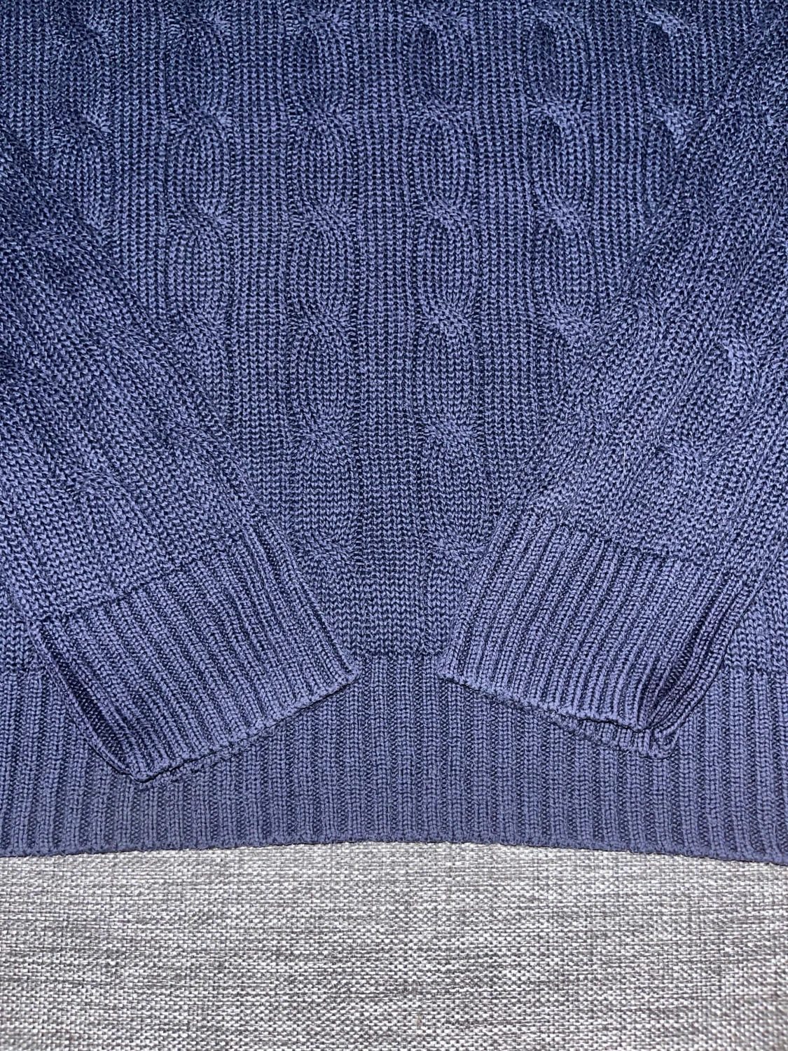 Marinblå stickad tröja Polo Ralph Lauren - 3