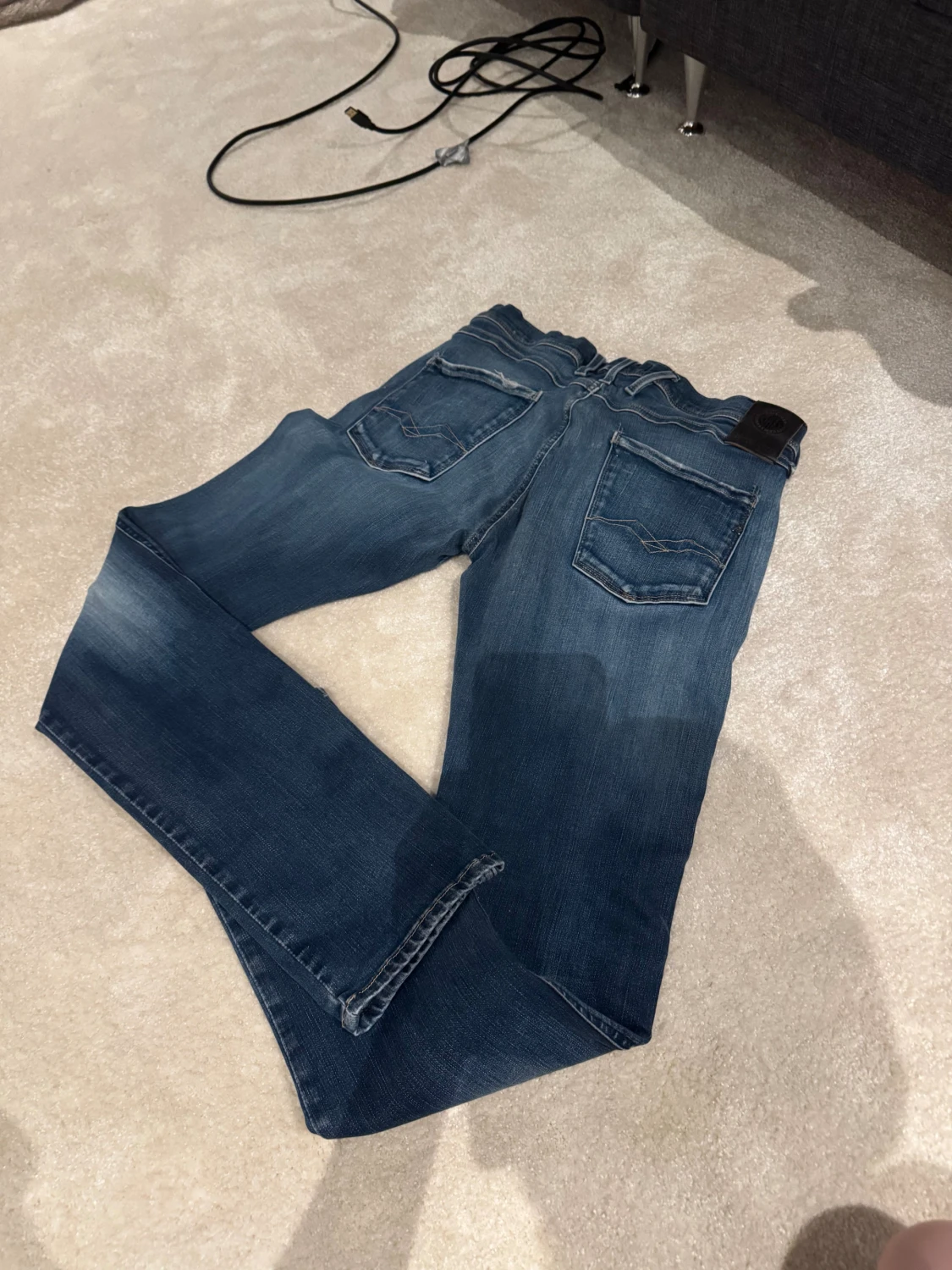 Replay Anbass blå jeans herr w-33 l-32.         1 - 1