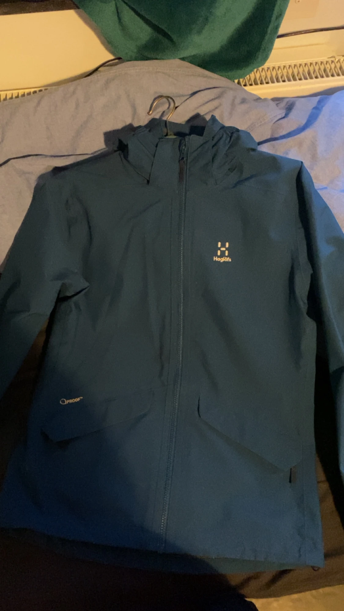 Blå grå haglöfs jacka