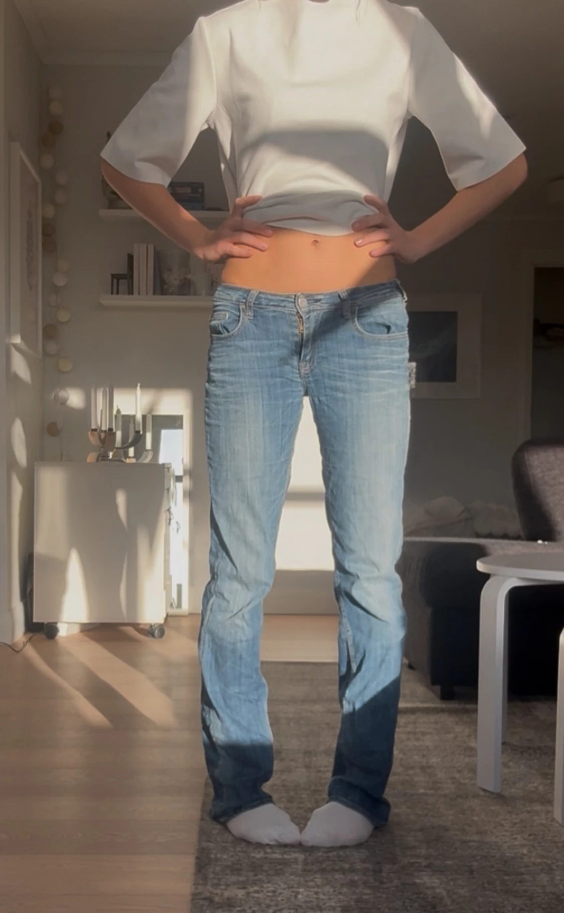 Lågmidjade blå jeans från Levis