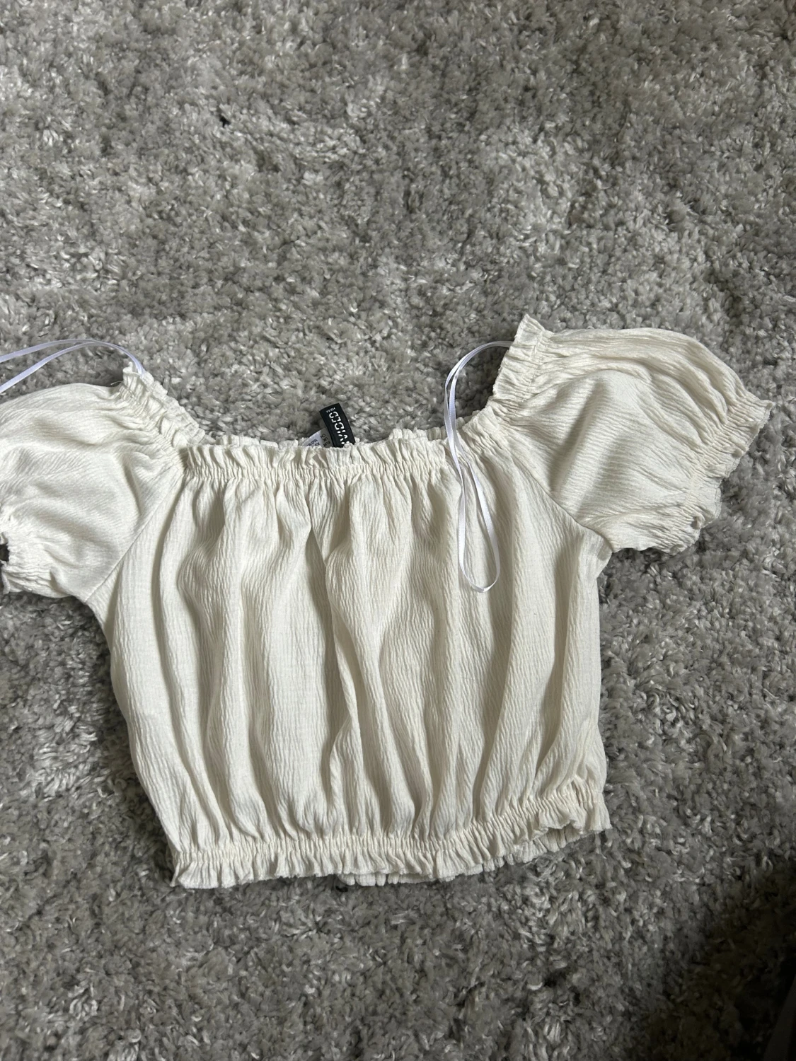 Vit offshoulder topp från H&M Divided - 1